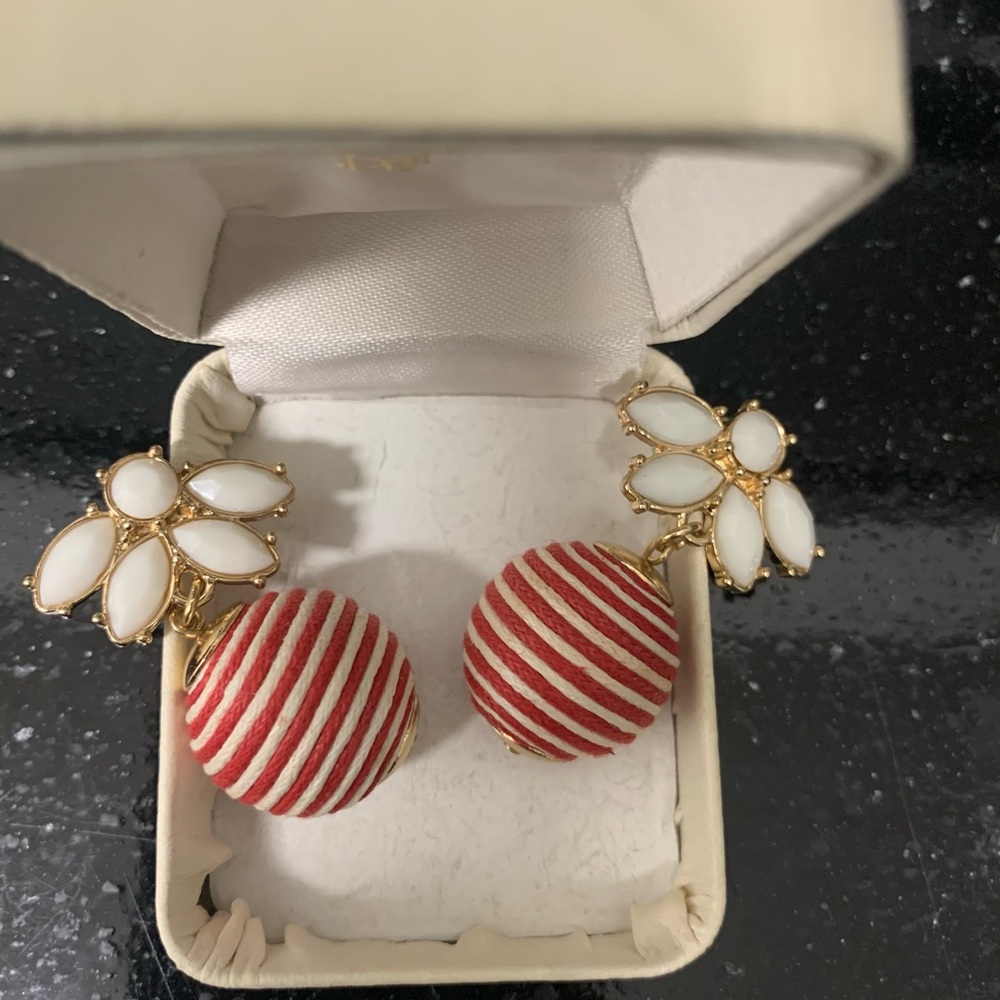 Bauble bar looking earrings striped